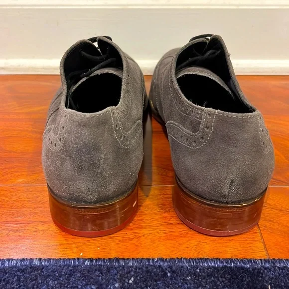 Cole Haan Grey Suede Wingtips (Men’s 12) - Picture 5 of 6